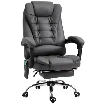 Netto Marken-Discount Vinsetto Bürostuhl mit Massagefunktion Mikrofaser (100% Polyester), Schaumstoff Angebot