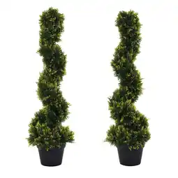 Netto Marken-Discount Outsunny Künstlicher Zedernbaum Kunststoff, Zement Angebot