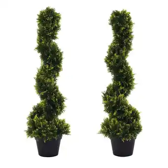 Netto Marken-Discount Outsunny Künstlicher Zedernbaum Kunststoff, Zement Angebot