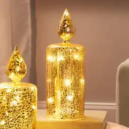 NKD LED-Glaskerze in Gold-Optik Angebot