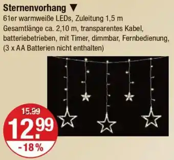 V Markt Sternenvorhang Angebot