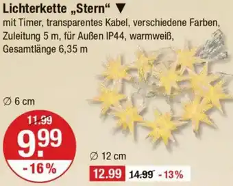 V Markt Lichterkette ,,Stern" Angebot