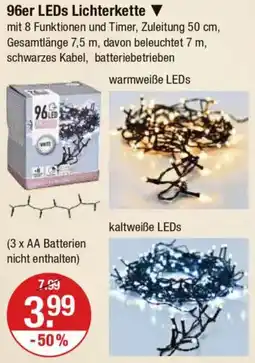 V Markt 96er LEDs Lichterkette Angebot