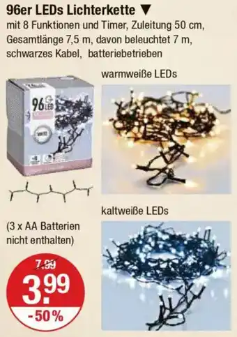 V Markt 96er LEDs Lichterkette Angebot