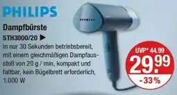 V Markt PHILIPS Dampfbürste STH3000/20 Angebot