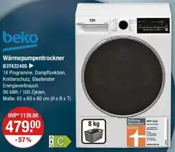 V Markt beko Wärmepumpentrockner B3T42240S Angebot