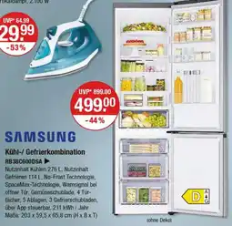 V Markt SAMSUNG Kühl-/Gefrierkombination RB38C600DSA Angebot