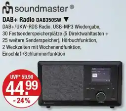 V Markt Soundmaster DAB+ Radio DAB350SW Angebot