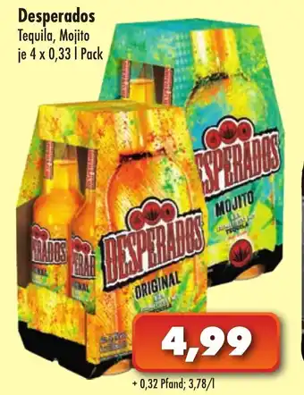 Lösch Depot Desperados 4x0,33L Angebot