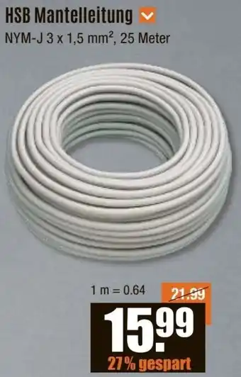 V Baumarkt HSB Mantelleitung Angebot