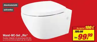 toom Baumarkt Wand WC Set Rio Angebot