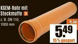 V Baumarkt KGEM-Rohr mit Steckmuffe Angebot