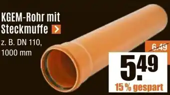 V Baumarkt KGEM-Rohr mit Steckmuffe Angebot