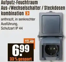 V Baumarkt Kopp Aufputz-Feuchtraum Aus-/Wechselschalter / Steckdosen kombination Angebot