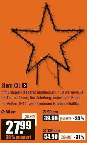 V Baumarkt Stern XXL Angebot