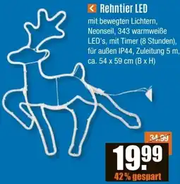 V Baumarkt Rehntier LED Angebot