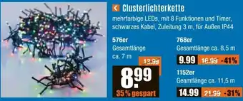 V Baumarkt Clusterlichterkette Angebot