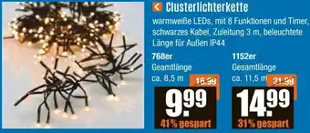 V Baumarkt Clusterlichterkette Angebot