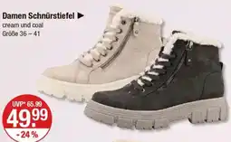 V Markt TOM TAILOR Damen Schnürstiefel Angebot