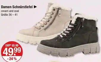 V Markt TOM TAILOR Damen Schnürstiefel Angebot