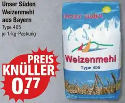 V Markt Unser Süden Weizenmehl aus Bayern Angebot