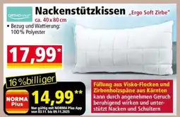 Norma Nackenstützkissen „Ergo Soft Zirbe“ Angebot