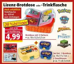 Norma Lizenz-Brotdose oder -Trinkflasche Angebot