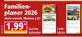 Norma Familienplaner 2026 Angebot
