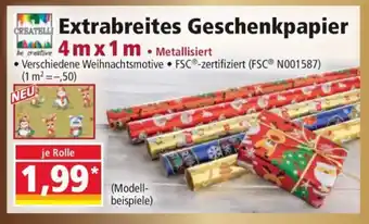 Norma Extrabreites Geschenkpapier Angebot