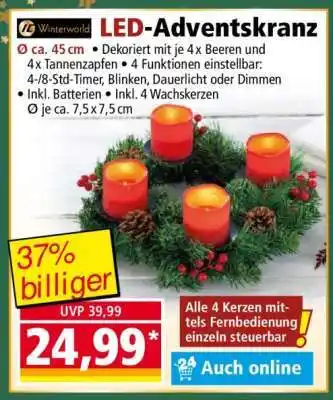 Norma LED-Adventskranz Angebot