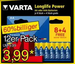 Norma Varta Longlife Power Angebot