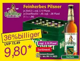 Norma Ur-Krostitzer Feinherbes Pilsner Angebot