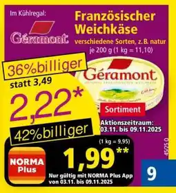 Norma Französischer Weichkäse Angebot