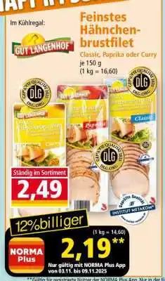 Norma Feinstes Hähnchenbrustfilet Angebot