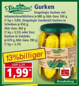 Norma Eingelegte Sandwich Gurken in Scheiben Angebot