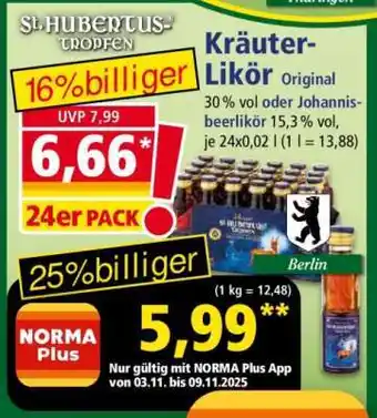 Norma Kräuter-Likör Original Angebot