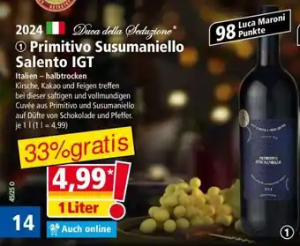 Norma Primitivo Susumaniello Salento IGT Angebot