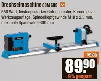 V Baumarkt Güde Drechselmaschine GDM 600 Angebot