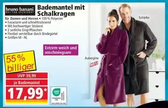 Norma Bademantel mit Schalkragen Angebot