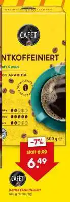 Netto Marken-Discount Kaffee Entkoffeiniert Angebot
