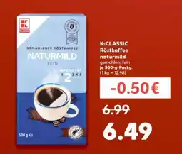 Kaufland K-CLASSIC Röstkaffee naturmild Angebot