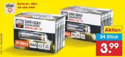 Netto Marken-Discount Batterien, 24er AA oder AAA Angebot