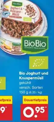 Netto Marken-Discount Bio Joghurt und Knuspermüsli Angebot