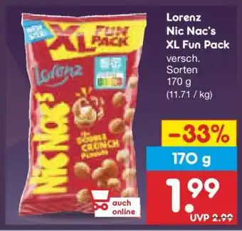 Netto Marken-Discount Lorenz Nic Nac's XL Fun Pack Angebot