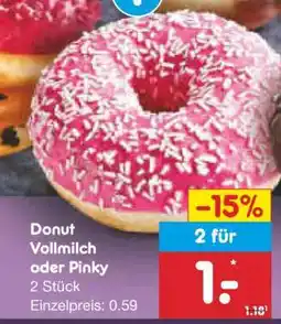 Netto Marken-Discount Donut Vollmilch oder Pinky Angebot