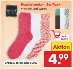 Netto Marken-Discount Kuschelsocken, 3er Pack Angebot