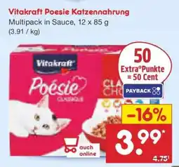 Netto Marken-Discount Vitakraft Poésie Katzennahrung Angebot