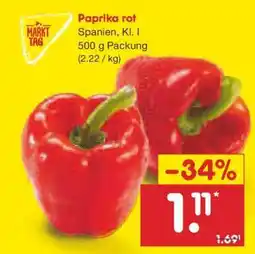 Netto Marken-Discount Paprika rot Angebot