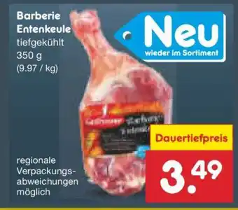 Netto Marken-Discount Barberie Entenkeule Angebot