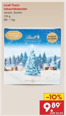 Netto Marken-Discount Lindt Tisch-adventskalender Angebot